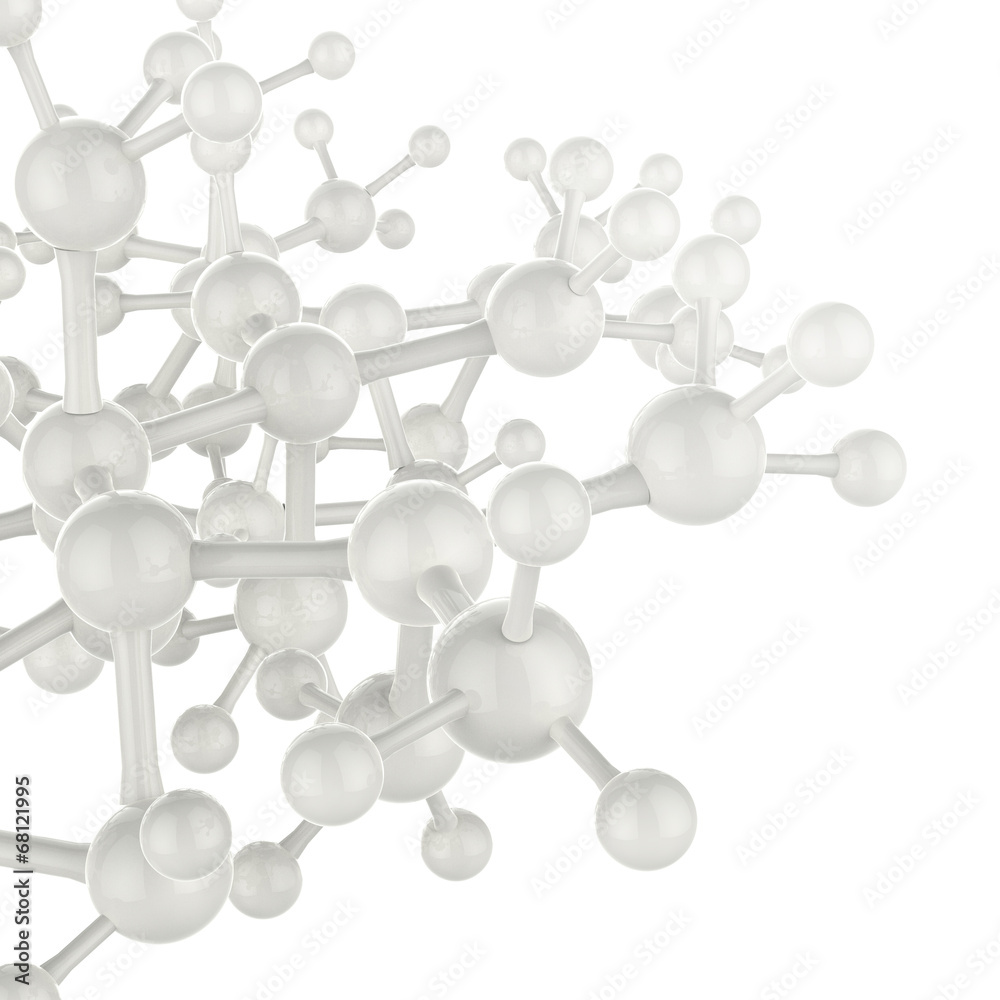 Obraz premium Abstract 3d molecules medical