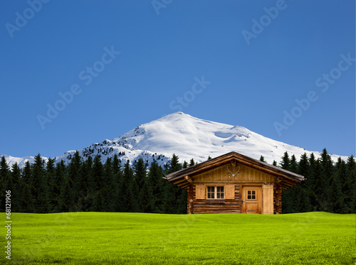 Almhütte am Waldrand