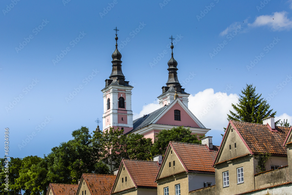 Church and hermitages in Camaldolese Monastery in Wigry, Poland