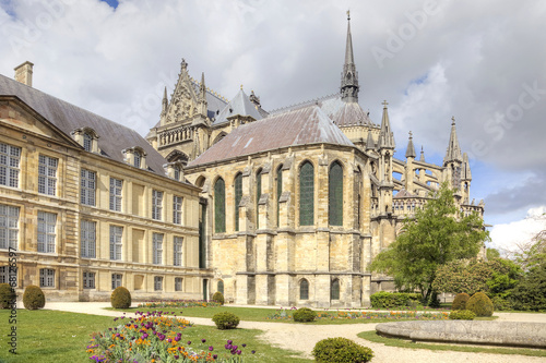 Medieval cathedral in Reims