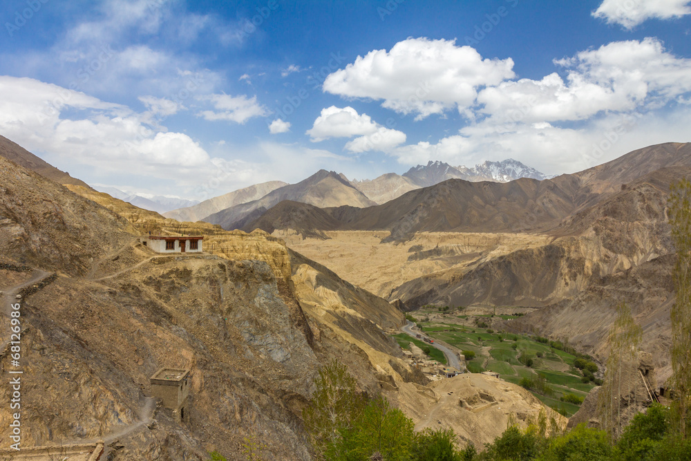 Moonland near Lamayuru Village in Ladakh Kashmir