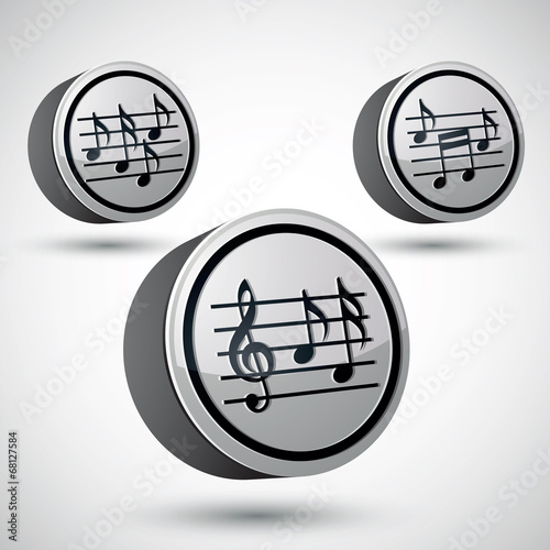 Music sheets with g key and...