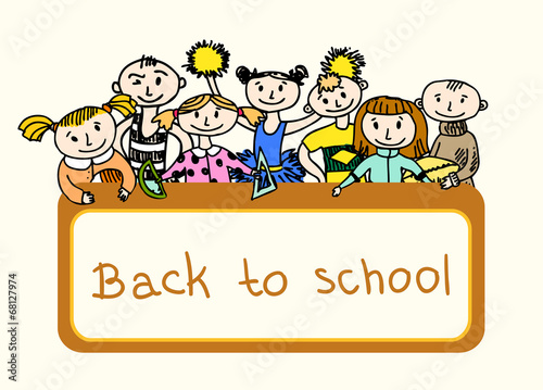 Decorative back to school background