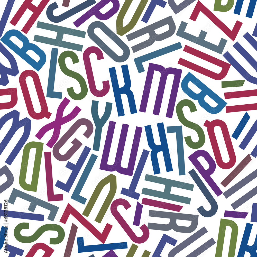 Repeatable letters pattern. Repeatable letters pattern.