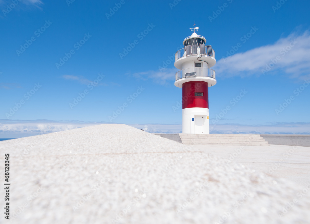 Ortegal lighthouse in Galicia, Span.
