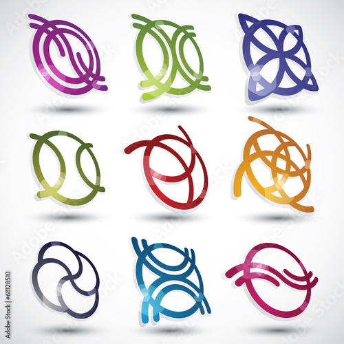 Abstract icons set.