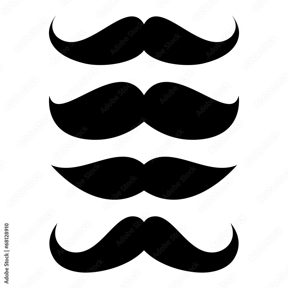 Set of mustache Set of mustache