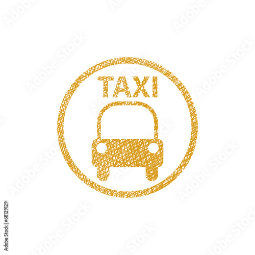 Taxi Sign vector icon with ...