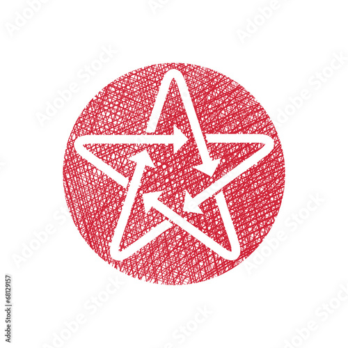 Star icon with arrows with ...
