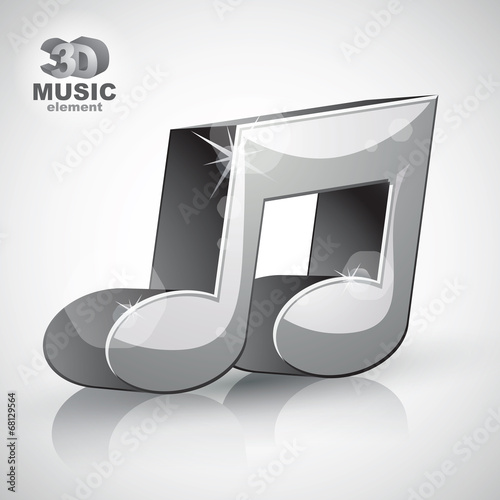 Trendy metallic musical not...