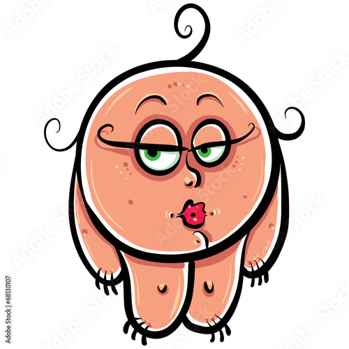 Funny coquette girl, cute w...