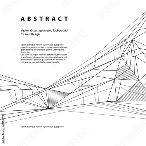 Vector abstract geometric background, contemporary style