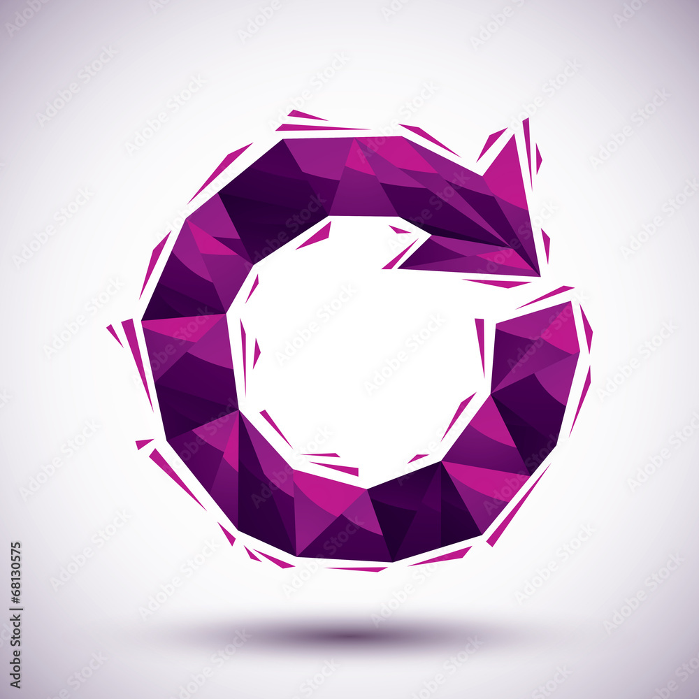 Violet reload geometric icon made in 3d modern style Violet reload geometric icon made in 3d modern style
