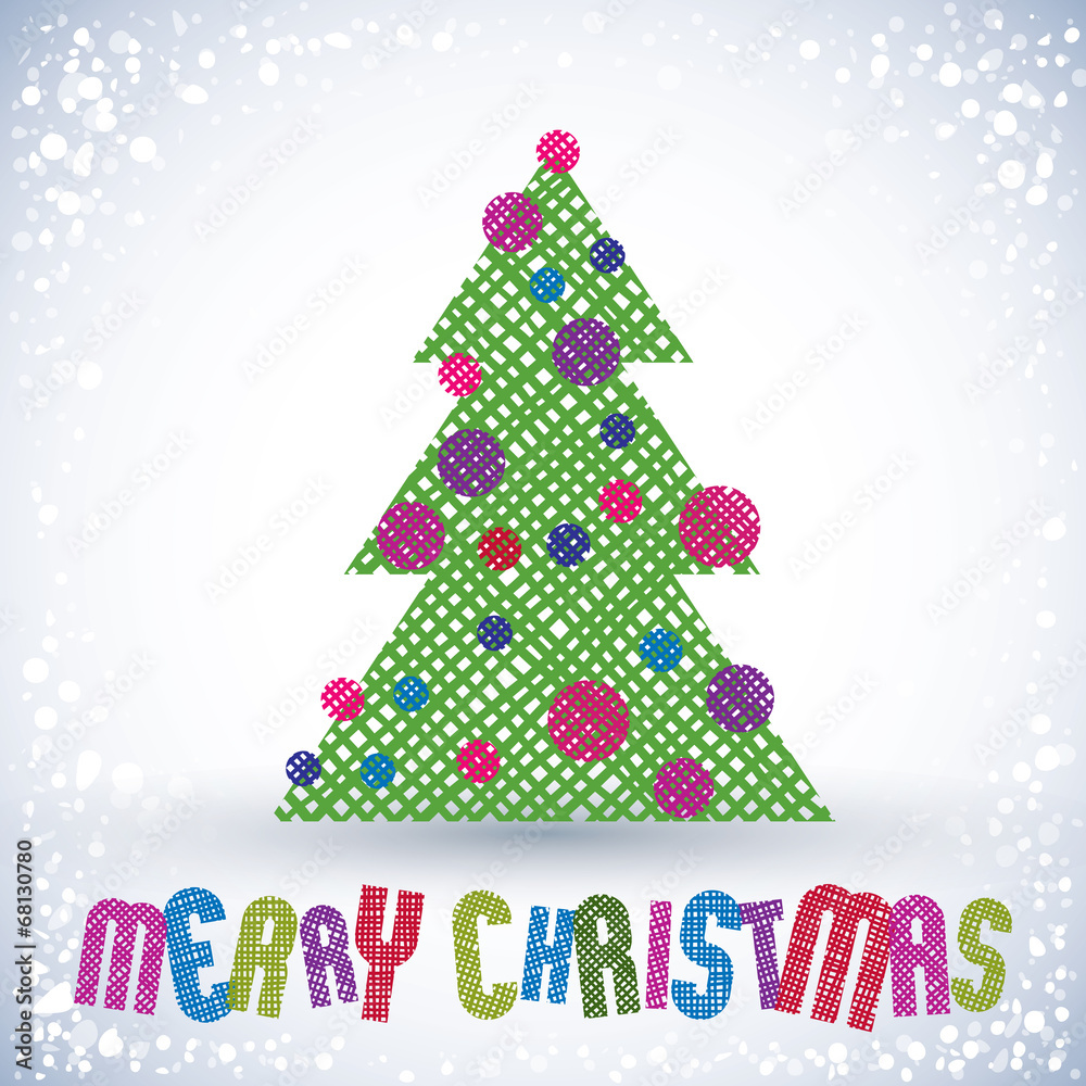 Christmas greeting card with special font and hand drawn lines Christmas greeting card with special font and hand drawn lines