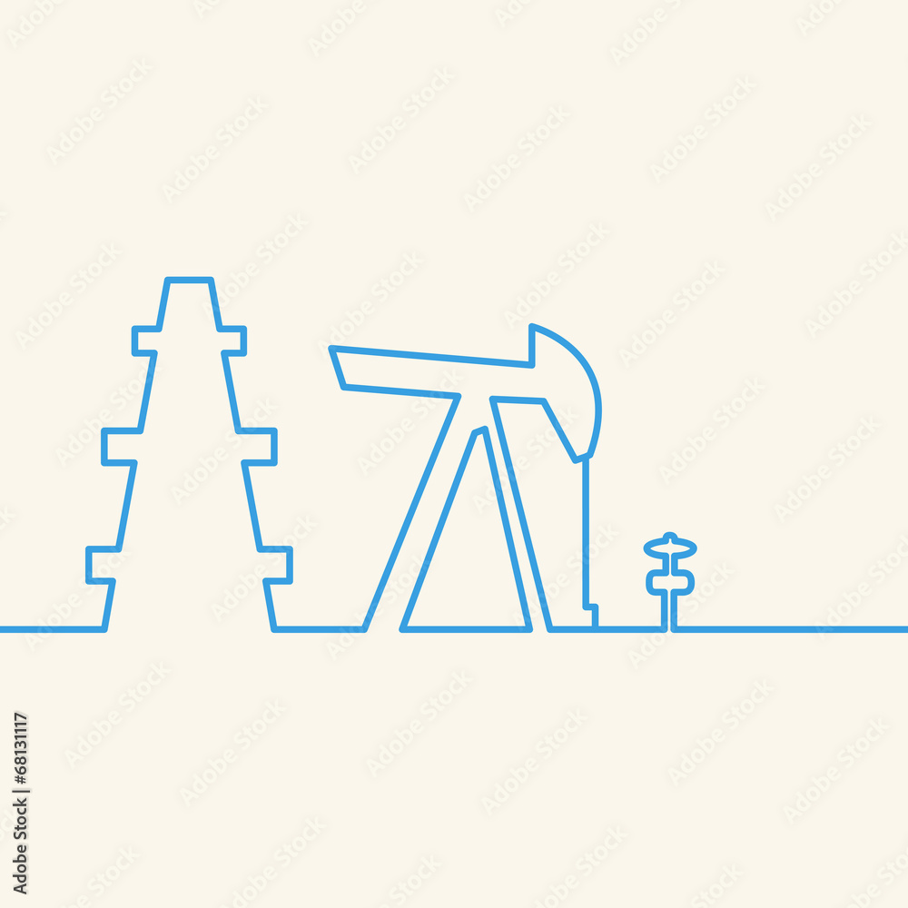 Oil pump jack. Oil pump jack.