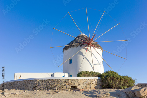 windmill in Mykonos Island Greece