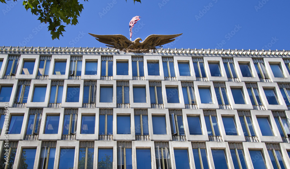 Naklejka premium London, USA embassy