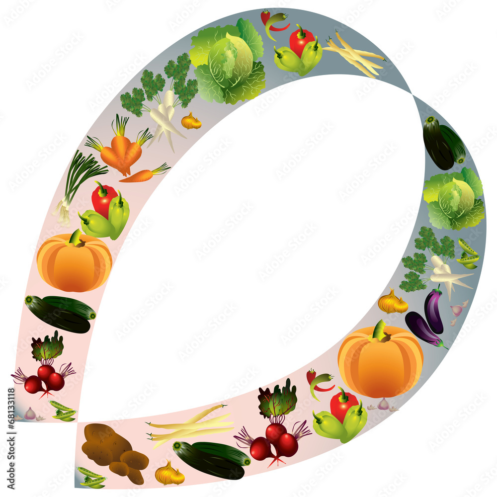 Vegetables vector background with place for text Vegetables vector background with place for text