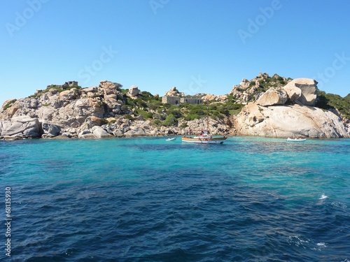 Rocks and sea in La Maddalena archipelago, Spargi, Sardinia