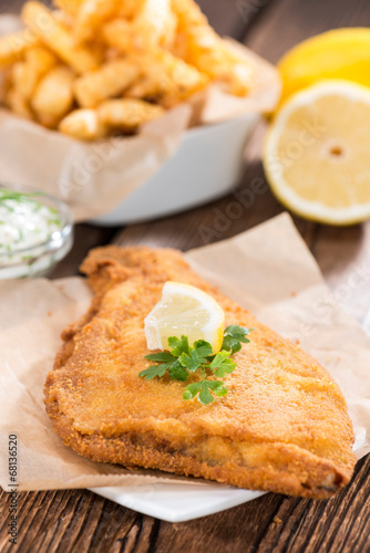 Fried Plaice with Chips