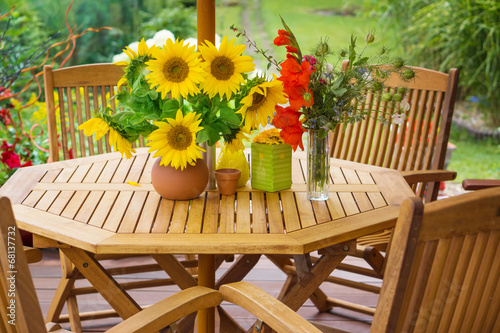 Terrasse im Sommer photo