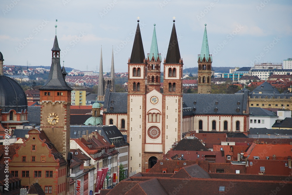 Obraz premium Вюрцбург, Бавария, Германия