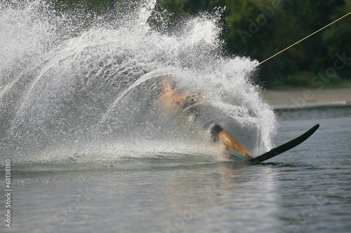 Water Skiing sport on a Lake © Nebojsa
