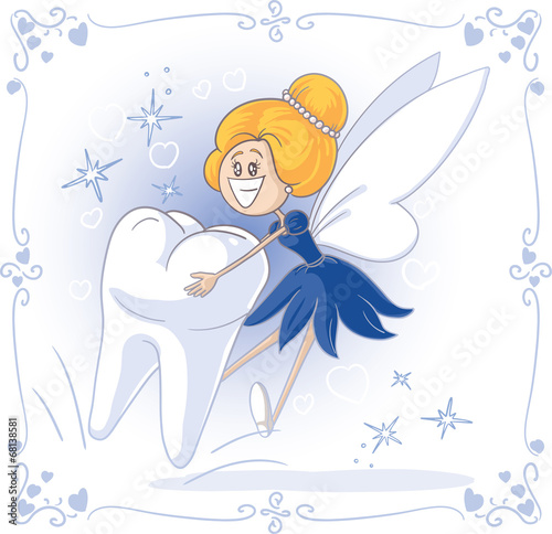 Tooth Fairy Vector Cartoon