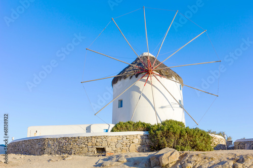 traditional windmill in Mykonos