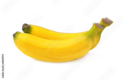 Ripe bananas isolated