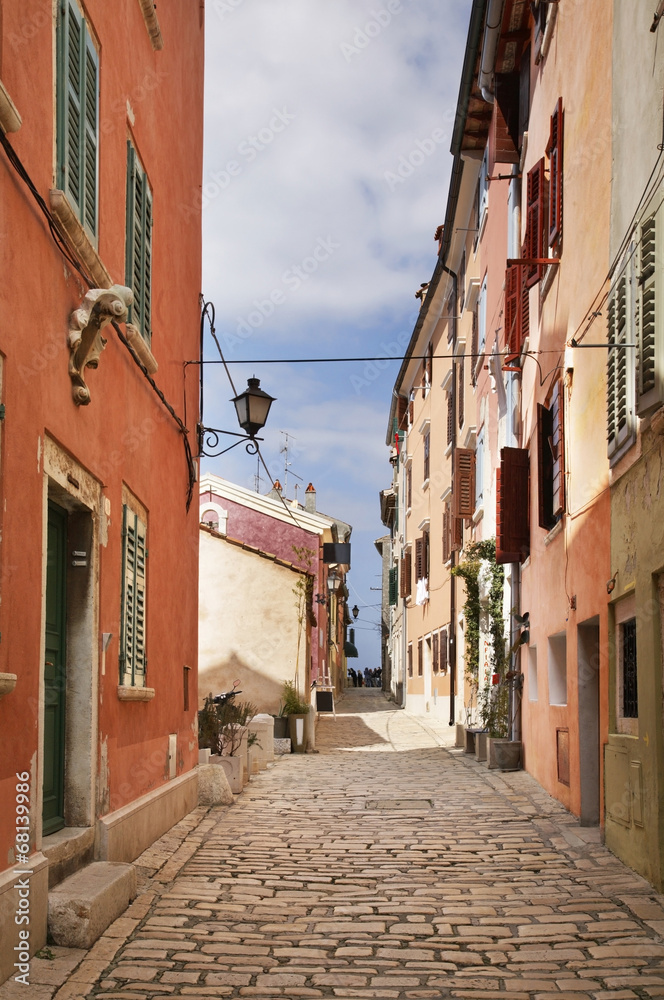 Old town in Rovinj. Istria. Croatia.