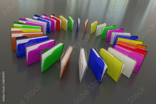 colored folder