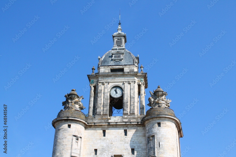 Grosse horloge de La Rochelle, France