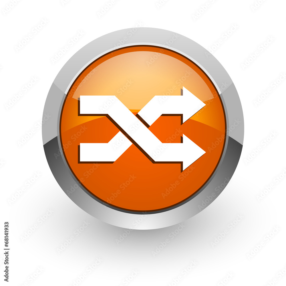 aleatory orange glossy web icon aleatory orange glossy web icon