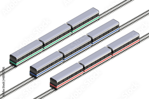 電車のアイソメ図