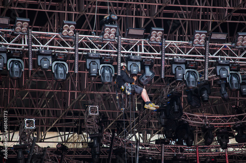 Tableau sur toile Stage riggers