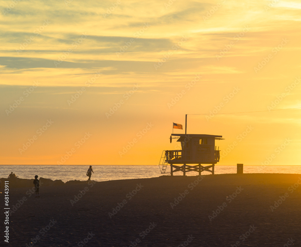 Naklejka premium Famous Venice Beach in Los Angeles