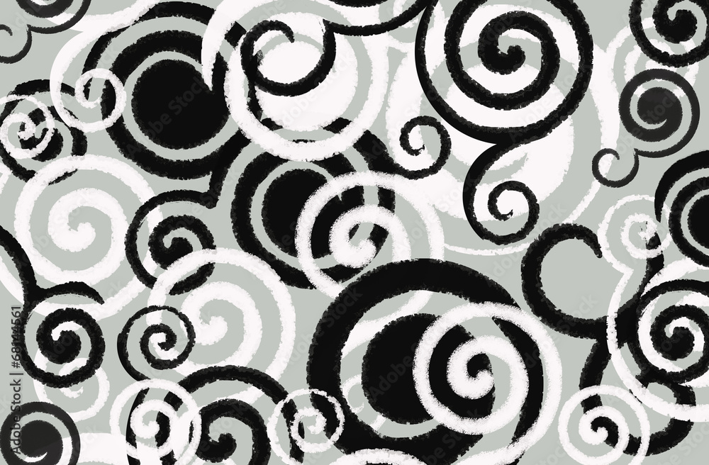 Curl  lines background.