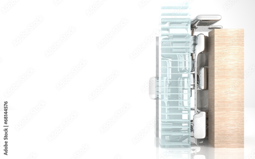 Abstract Architecture. Concept of a modern building Abstract Architecture. Concept of a modern building