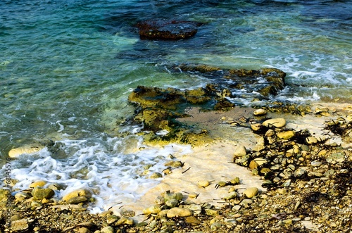 Rocky coast on the island of Malta.