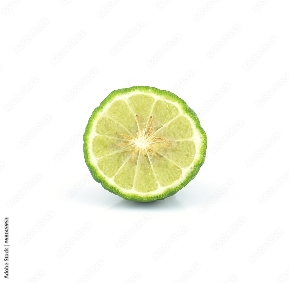 leech lime fruits isolated on white leech lime fruits isolated on white