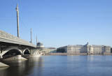 Июльское утро у Благовещенского моста. Санкт-Петербург