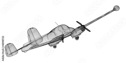 Fototapeta Naklejka Na Ścianę i Meble -  Small Piper Airplane