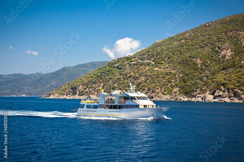 Touristic boat at Halkidiki, Greece.