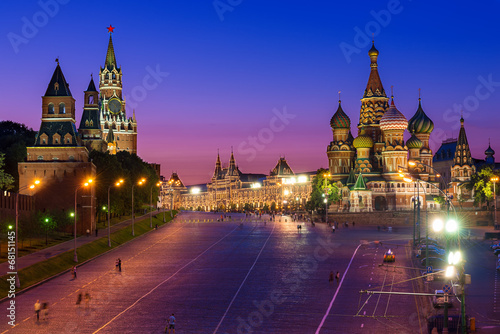 Kremlin, Red Square and Saint Basil's Cathedral in Moscow