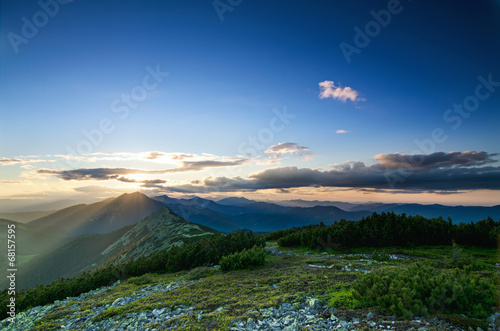 Carpathian sunset