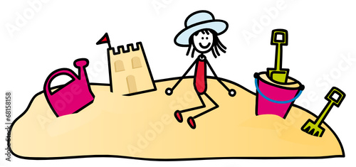 Mädchen am Strand