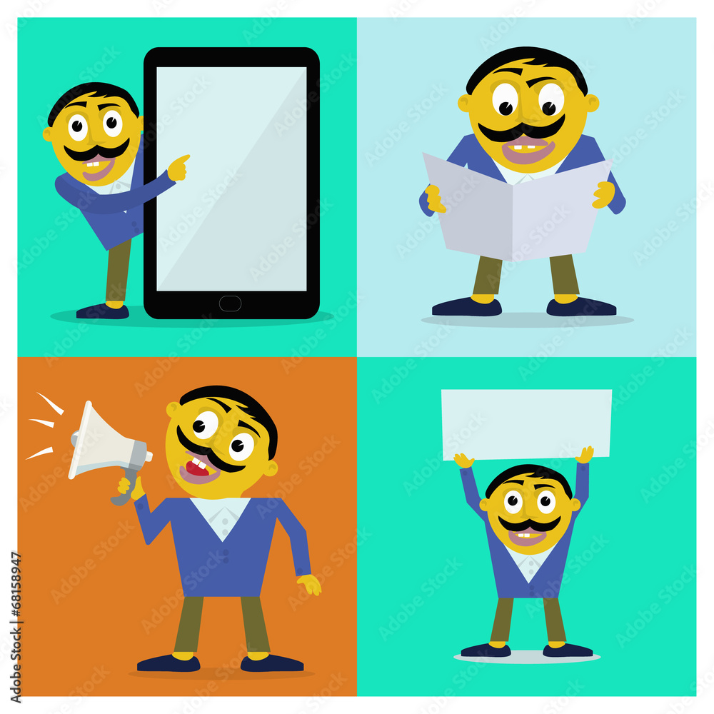 vector background with Businessman illustration