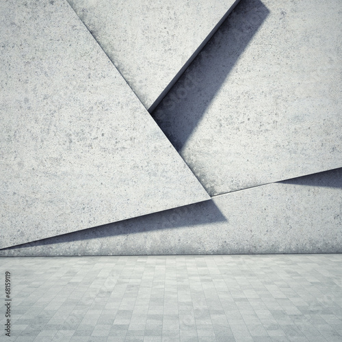 Obraz ściana i podłoga, abstrakcyjne geometryczne tło