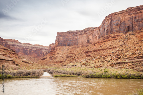 Landscape of Utah, Colorado River and red rocks